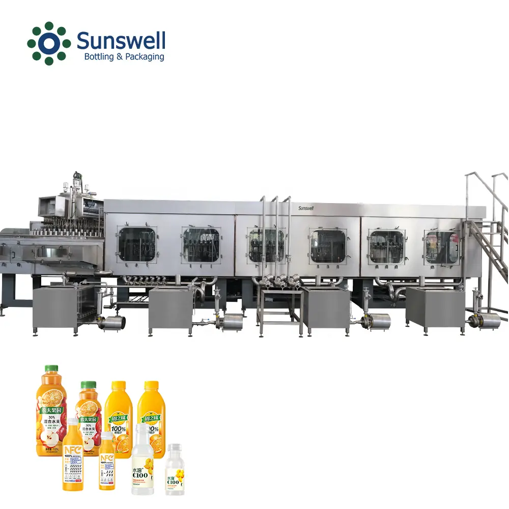 Juice Filling Production Line Processing Machine 3 in 1 PET Juice Filling Machine Aseptic Juice Filling