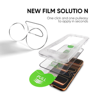 Film céramique HD personnalisé de haute qualité 9H avec localisateur d'installation facile pour iPhone 18 17 16 15 14 13 12 Pro Max