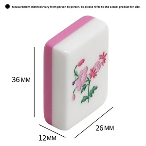 Hot Selling Custom Pattern Frosted Texture Mini Acrylic American Mahjong Tiles Ideal for Chess Card and Entertainment - Product Image 2
