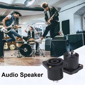 Enchufe de altavoz de audio de 4 polos Twist Lock Speakon Conector macho Contacto de cobre Carcasa ABS - Product Image 5