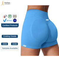 Shorts de fitness sans couture personnalisés pour femme, taille haute, effet galbe fessier, contour en V, froncé pour rehausser les fesses, contrôle du ventre, yoga