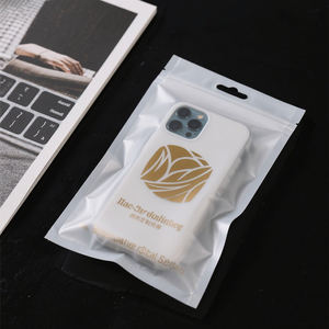 Étui de téléphone <span class=keywords><strong>zip</strong></span>-lock refermable à impression personnalisée 3C sac pochette à fermeture éclair à trois joints latéraux sacs d'emballage en plastique - Product Image 3