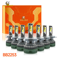 Kit de conversion de phares LED BB2253 H1 H4 H7 H11, boîtier blanc/vert, longue durée de vie, remplacement halogène pour voiture, camion, SUV, fourgonnette - Fournisseur