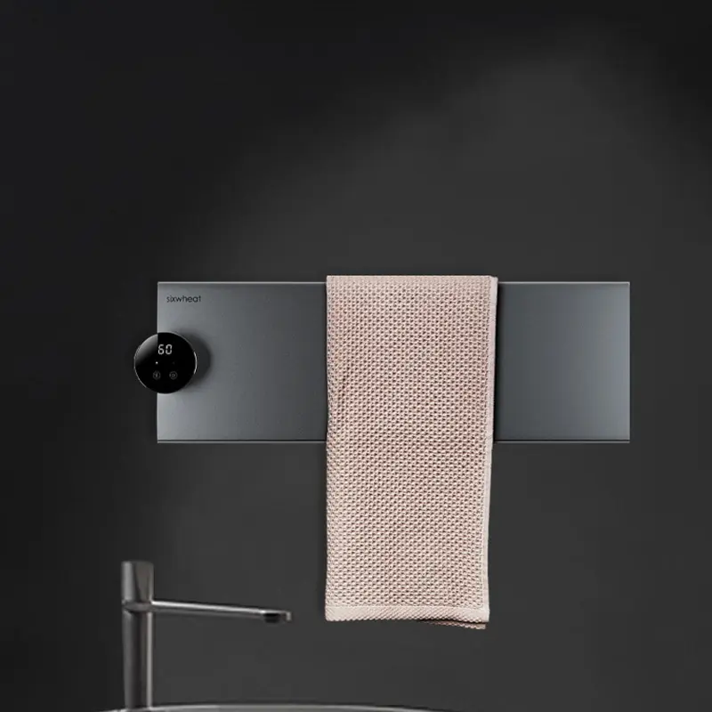 Terbaru desain Aluminium Aloi Cerdas pemanas listrik rak handuk grosir aksesori kamar mandi rel panas handuk hangat