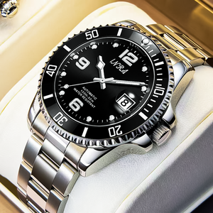 นาฬิกาดำน้ำผู้ชายสุดหรู รุ่น 8009 สายสแตนเลส กันน้ำ 3BAR - Product Image 3