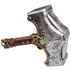 Jeu classique de dieu de la guerre: <span class=keywords><strong>Ragnarok</strong></span> Thor Hammer accessoires de Cosplay artisanaux en résine hautement réduits - Product Image 2