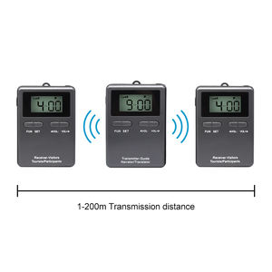 Système de <span class=keywords><strong>guide</strong></span> audio sans fil UHF 60 appareils 60 emplacements <span class=keywords><strong>avec</strong></span> 20 canaux pour interprétation simultanée, enseignement en église, voyages - Product Image 5