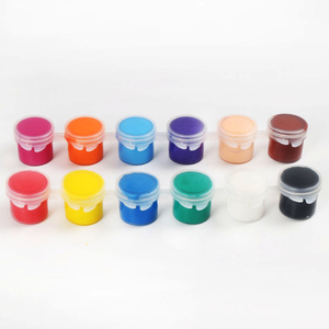 Set di <span class=keywords><strong>Colori</strong></span> Tempera Lavabili 12 Pezzi da 5ml Ciascuno <span class=keywords><strong>Colori</strong></span> vivaci non tossici per carta, tela e vetro - Product Image 3