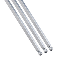 Clé Allen hexagonale en acier au carbone de haute qualité, type T, jeu de clés Allen de 2 mm à 10 mm avec poignée en T et clé à tête sphérique allongée