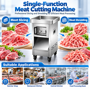 Machine à découper la viande robuste 2,2 kW, équipement électrique de découpe et de déchiquetage de viande 3,5 mm 5 mm pour la transformation alimentaire commerciale - Product Image 5