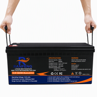 Batterie marine LiFePO4 12V 24V 36V 48V 72V 96V 114V 400V 105Ah pour yacht, bateau, moteur, 4000 cycles