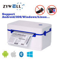Impresora térmica directa de alta velocidad, dispositivo de impresión de etiquetas 4x6 ZY909, USB