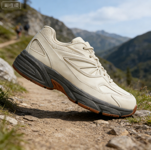 겨울용 디자이너 캐주얼 스니커즈, 편안한 레트로 스포티 레이스업 워킹화 (코튼 안감) - Product Image 3