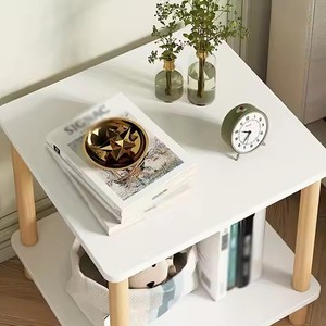 Modern 2-Level Nightstand com armazenamento Rack Small Space Farmhouse End <span class=keywords><strong>Table</strong></span> para quarto ou entrada da sala - Product Image 5