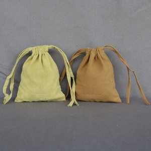 Sac en coton à cordon personnalisé avec logo imprimé pour le stockage de haricots, de riz, de bijoux et l'emballage de cadeaux - Matériel artisanal recyclable - Product Image 2