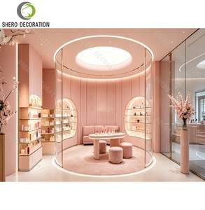 Aménagement intérieur de boutiques de parfums, vitrine de présentation de parfums en verre sur mesure de luxe, mobilier de présentation de parfums pour vitrine de magasin - Product Image 2