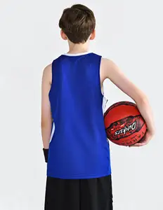 Jersey latihan basket anak laki-laki, Jersey olahraga untuk anak laki-laki, Jersey penggemar olahraga