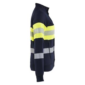 BLAKLADER-Sudadera Multinorm Hi-Vis para mujer 347217628933XXXL con cremallera azul marino/amarillo Hi-vis-EAN 7330509891698 ROPA DE TRABAJO DE LA HI-VIS - Product Image 4