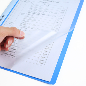 Huajie bán buôn A4 đòn bẩy vòm thư mục tập tin bền nhựa văn phòng lưu trữ tập tin phân loại báo cáo Màu đen/đỏ biểu tượng tùy chỉnh - Product Image 6