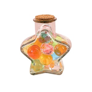 Dekorasi Pernikahan Bentuk Bintang DIY Hadiah Pesta Rumah Pohon Natal Stoples Kaca Lilin Harapan Botol Suvenir Gabus - Product Image 5