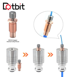 Boquilla Extrusora de Impresora 3D E3DV6, Totalmente Metálica, de Aleación de Titanio y Cobre, para E3DV6 MK8 Vyper Rattlesnake - Product Image 3