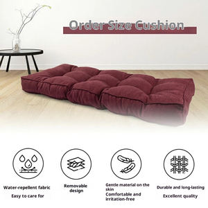 Coussin de siège en cuir <span class=keywords><strong>pour</strong></span> mobilier de patio |   Coussin de banc d'extérieur en mousse haute densité imperméable avec housse amovible et lavable - Product Image 2