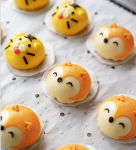 Buns vapeur en forme de dessin animé, buns vapeur à la crème de <span class=keywords><strong>banane</strong></span>, buns vapeur à la crème anglaise, vente en gros en Chine - Product Image 4