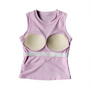 Débardeur côtelé sans manches pour femme, couleur unie, haut de sport respirant et extensible pour le yoga - Product Image 4