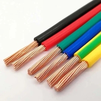 BV16 teruntai PVC kawat tembaga terisolasi untuk bangunan 450V/750V 6 AWG Diameter