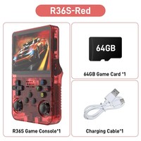 Nkiwi R36S Portable rétro Open Source Linux système Console de jeu vidéo portable 64GB/128GB IPS 20000 + jeux Pocket Gameboy