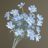 Fleurs artificielles de marguerites de style nordique, fausses fleurs pour intérieur, salon, bureaux, tables basses, tiges simples, fleurs fraîches et minimalistes