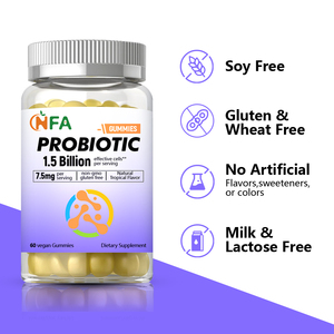 Bacillus coagulans อาหารเสริมสูตรมังสวิรัติสำหรับผู้หญิงเยลลี่ไบโอติกสำหรับผู้ใหญ่ - Product Image 4