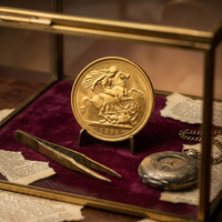 Collection de cadeaux, artisanat décoratif en métal, réplique antique, pièce commémorative ronde de 1 oz, Saint George tuant le dragon
