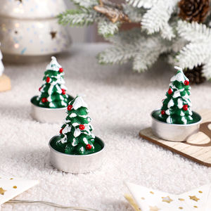 Navidad paraffin sáp giáng sinh cây nến Quà Tặng thiết lập giáng sinh Santa nến trang trí Giáng sinh - Product Image 3