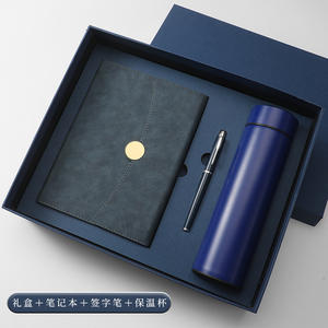 カスタマイズされたロゴメタルペンとA5ハードカバーPUノートブックギフトボックスセットエンタープライズアクティビティプロモーションビジネスギフト - Product Image 3