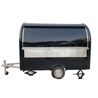 Remorque mobile de restauration Remorque entièrement équipée pour bar à jus de fruits café salade Remorque Food Truck avec cuisine complète