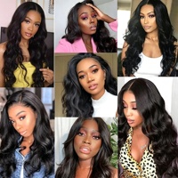 Extensions de Cheveux Humains Brésiliens Remy Premium 10A, Ondulés, Noir Naturel, Doux, pour Femmes