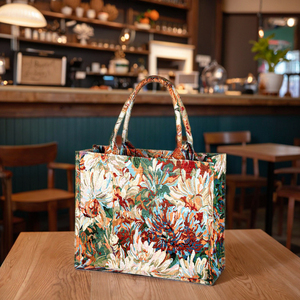 <span class=keywords><strong>Borse</strong></span> Tote in Tela di Lusso per Donna di Alta Qualità, Logo Personalizzabile, Riciclabili, Pieghevoli, con Due Manici, Vendita all'Ingrosso - Product Image 4