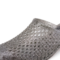 Sandales plates pour femmes, mules en gelée à enfiler, bout fermé, ajourées, transparentes, chaussures de plage d'été, décontractées, souples, légères, antidérapantes