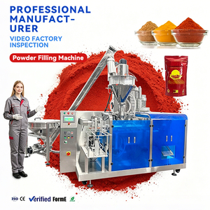 Machine d'emballage de poudre Doypack en promotion, machine de remplissage rotative avec machine de conditionnement pour sachets souples - Product Image 1