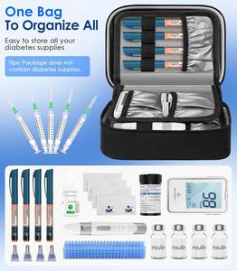 Large Insulin Cooler Travel Case Medication Cooler Bag Reusable Ice Packs for Insulin Pens and Diabetic Supplies - Product Image 3