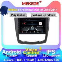 MEKEDE M100 commande Vocale Android 9 4 DVD de Voiture Lecteur Multimédia Pour Renault Kadjar 15-17 Radio Stéréo Audio Vidéo CFC GPS BT