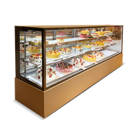 Armoire à gâteaux réfrigérateur en verre congélateur présentoir à gâteaux Dessert vitrine à gâteaux boulangerie congélateur vitrine à gâteaux