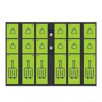 Casier à bagages intelligent avec serrure électronique, clavier numérique et accès par code QR, 12 portes, 110V, pour aéroport, gare et hôtel