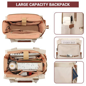 <span class=keywords><strong>Mochila</strong></span> para ordenador portátil convertible de 15,6 pulgadas para <span class=keywords><strong>mujer</strong></span>, <span class=keywords><strong>mochila</strong></span> informal, correas de hombro ocultas, Puerto USB, <span class=keywords><strong>cremallera</strong></span> para Profesor, poliéster - Product Image 4