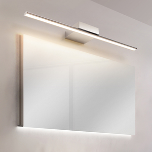 Applique Murale LED Moderne Simple en Chrome, Lumière Chaude, Étanche, pour Salle de Bain, Hôtel, Usine - Prix de Gros - Product Image 1