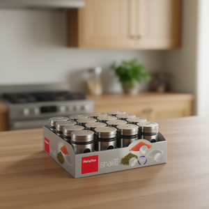 Metaltex Spice Shakers 16 Pack Stainless Steel With <b>Window</b> For Kitchen Use - Product Image 3