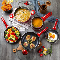 Ensemble de casseroles et poêles antiadhésives sans produits chimiques, 10 pièces, ustensiles de cuisine de haute qualité, livraison gratuite