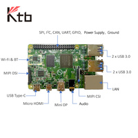 Placa base de ordenador industrial RK3576 de 8 núcleos, decodificación de 8K, 6TOPS, NPU Gigabit Ethernet, Wi-Fi 6, 1 unidad, 1 unidad