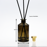 Diffuseur de parfum en verre de luxe à la mode, avec impression d'écran et vaporisateur à pompe, vente chaude